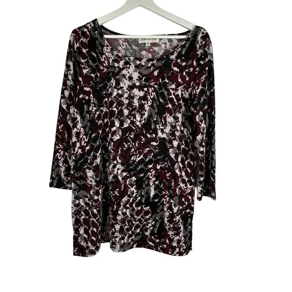 Evan Picone Pullover Tunic Sweater Medium